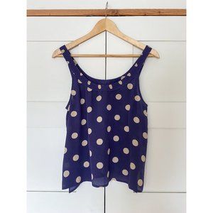 Madewell 100% Silk Polka Dot Tank